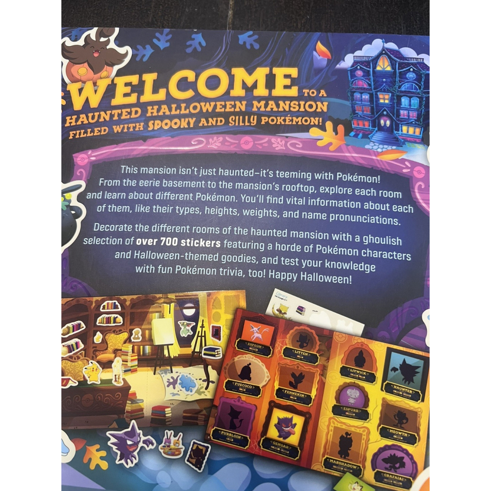 Pokémon Official Halloween Sticker Book 700+ Stickers Gengar Pikachu NEW - Picture 3 of 6